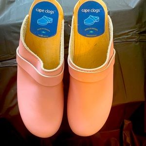 Cape Clogs pink open back